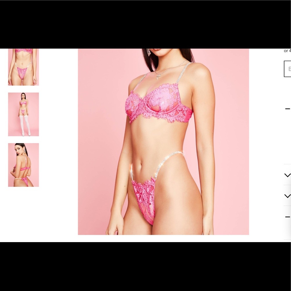 Pink Rhinestone Set
